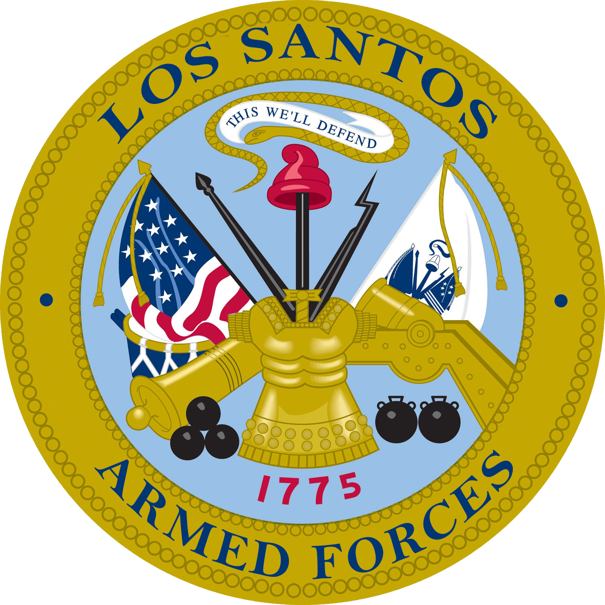 Logo de las Fuerzas Armadas de Los Santos (LSAF)